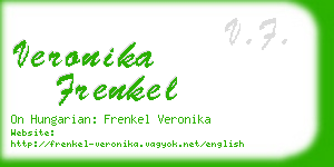 veronika frenkel business card